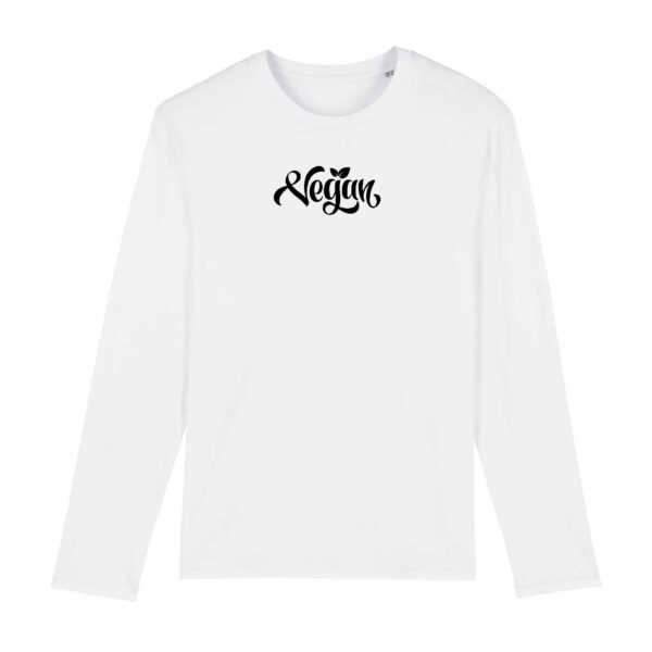 T-shirt manches longues - Motif vegan (centré)