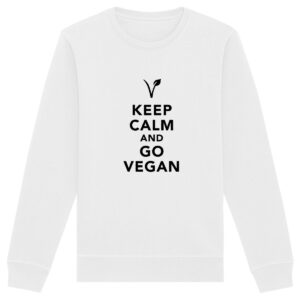 Sweatshirt - Motif KEEP CALM AND GO VEGAN