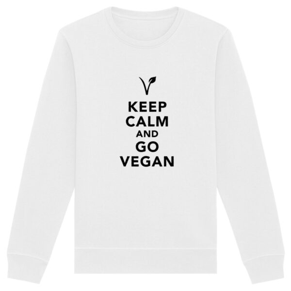 Sweatshirt - Motif KEEP CALM AND GO VEGAN