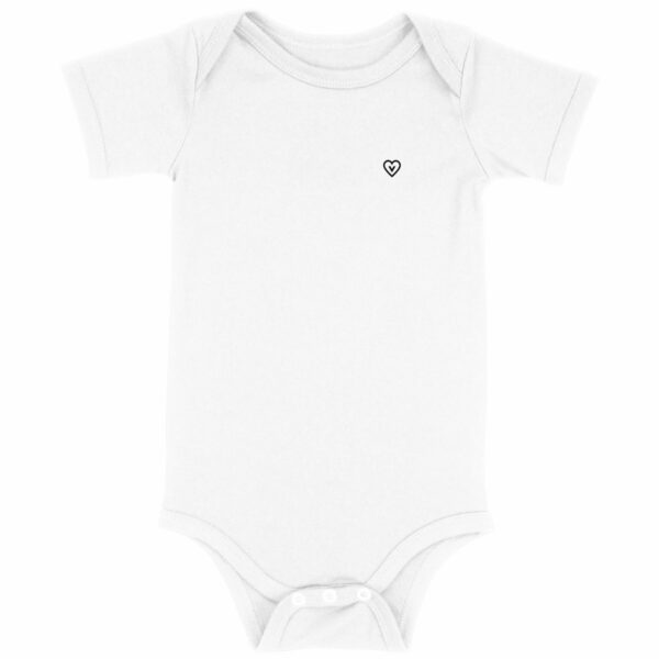 Body bébé - Motif cœur vegan