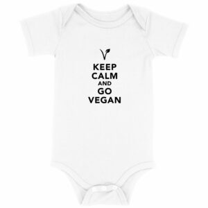 Body bébé - Motif KEEP CALM AND GO VEGAN