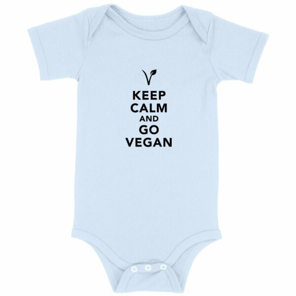 Body bébé - Motif KEEP CALM AND GO VEGAN