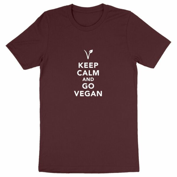 T-shirt - Motif KEEP CALM AND GO VEGAN