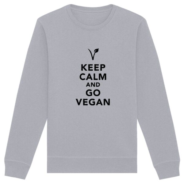 Sweatshirt - Motif KEEP CALM AND GO VEGAN