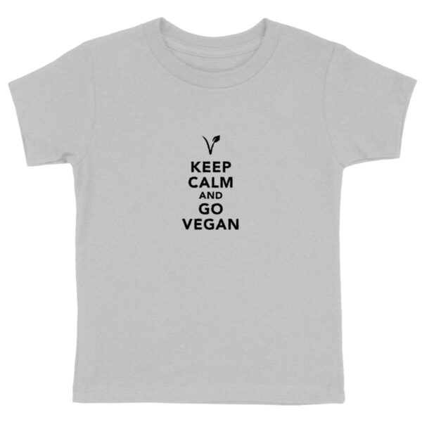 T-shirt enfant - Motif KEEP CALM AND GO VEGAN