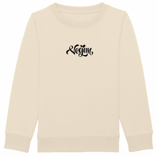 Sweatshirt enfant - Motif vegan (centré)