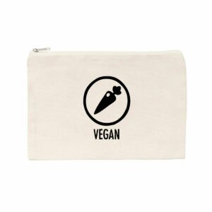 Pochette / Trousse - Motif vegan (carotte)