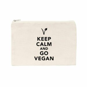 Pochette / Trousse - Motif KEEP CALM AND GO VEGAN