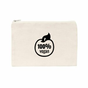 Pochette / Trousse - Motif 100% vegan (tomate)