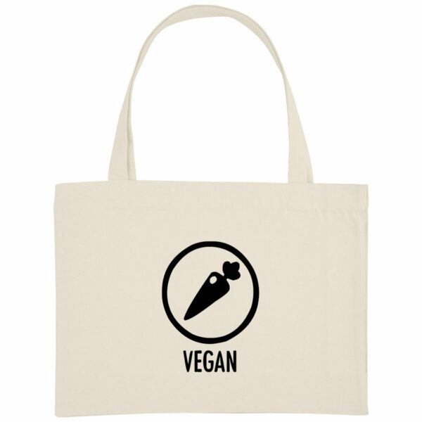 Sac de courses - Motif vegan (carotte)