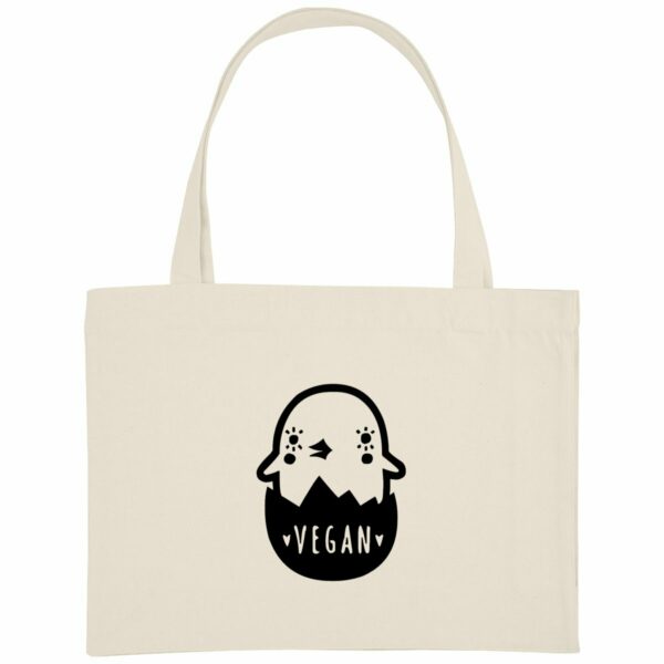 Sac de courses - Motif poussin vegan