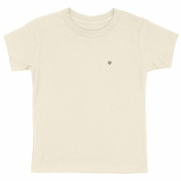 T-shirt enfant - Motif cœur vegan