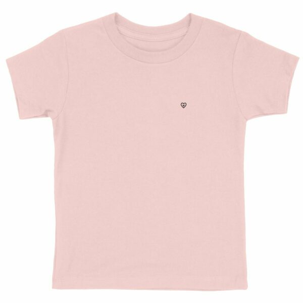 T-shirt enfant - Motif cœur vegan