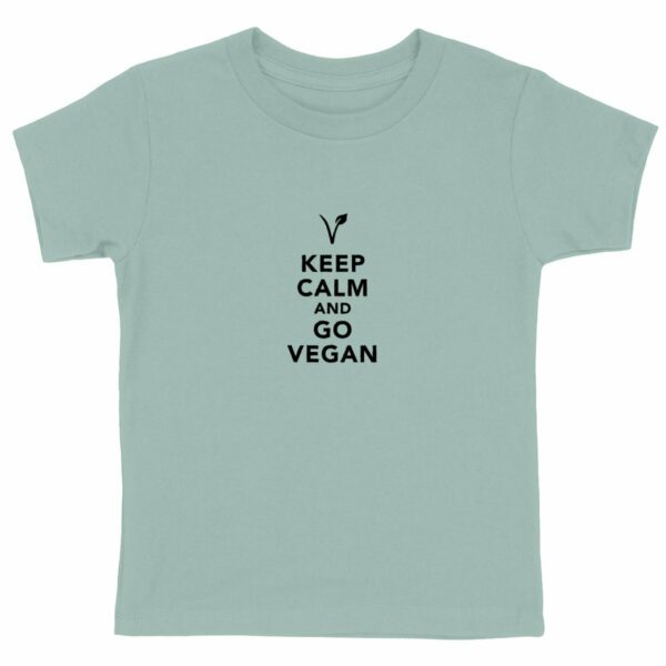 T-shirt enfant - Motif KEEP CALM AND GO VEGAN